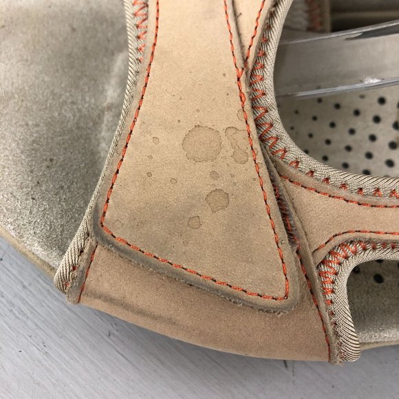 Propet Women's Size 8.5M Helen Tan Leather Hook & Loop Open Toe Sandals W0605 - Picture 5 of 14